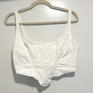 Zara cropped corset top